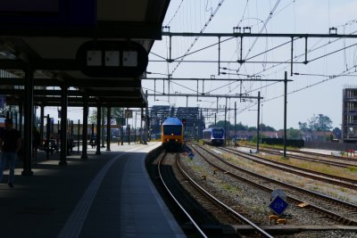 Waiting for the train