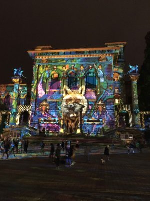 Illuminations de l'Avent sur le Palais Rumine