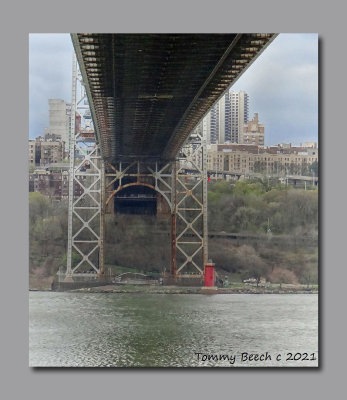 The Little Red Lighthouse under the George Washington Bridge