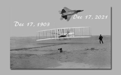 The Wright Brothers Make the First Flight, 118 years ago