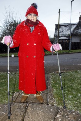 Judith in the snow