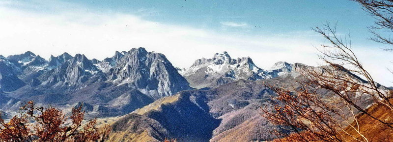 La massif de Lescun vu du Piton dAnchet