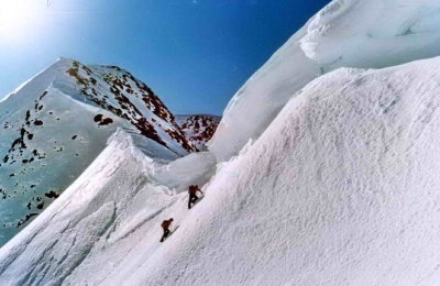 La corniche du col d'Aoube, janvier 1975