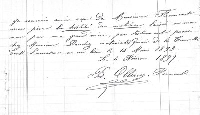 L’écriture de Blanche à 20 ans