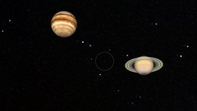 8 aot 3h au sud : Jupiter et Saturne
