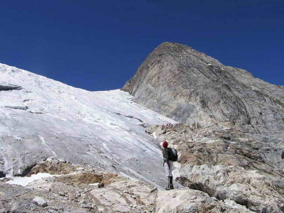 Front du glacier d'Ossoue et Petit Vignemale