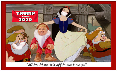 Trump 7 Dwarfs Snow White Hi Ho Hi Ho Frame w.jpg