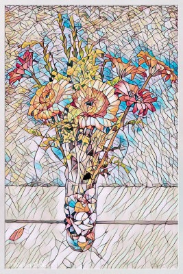 Flowers in vases 7-27020 (4) Mosaic Frame w.jpg