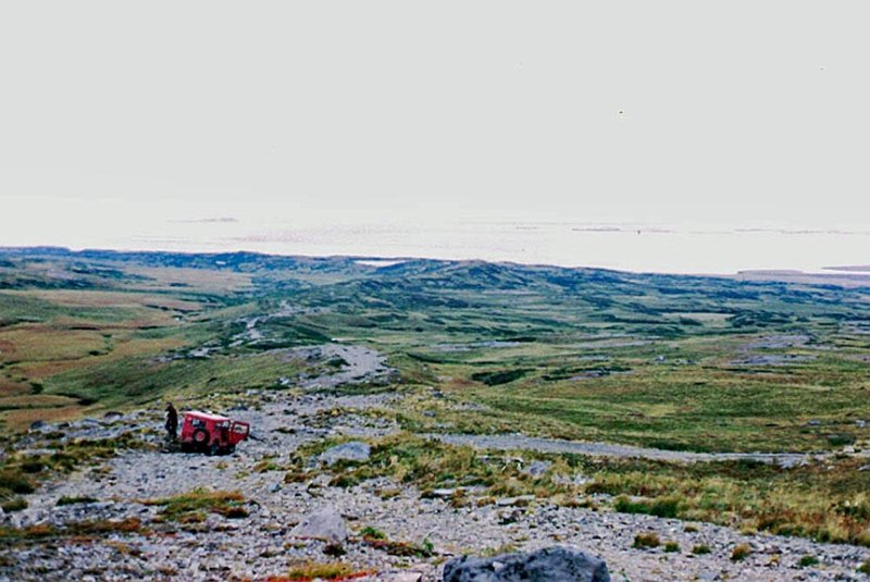 Red Jeep in WWII Jeep Trail on Frosty