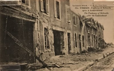 Faubourg de Belleville apres le bombardement