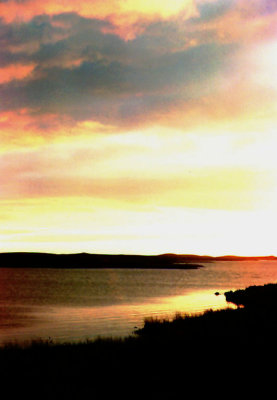 Morzhovoi Sunset on Lake