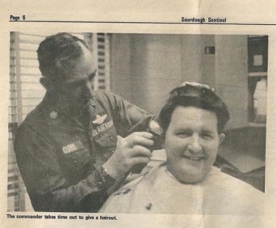 Lt. Col. Quirk, Commander 1970-1971, Cutting Hair