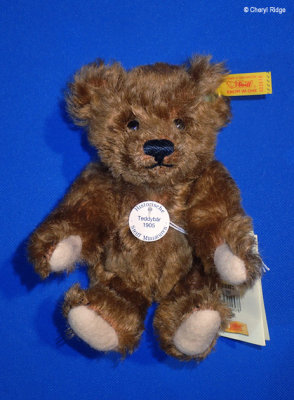 Steiff Historic Mini red brown 1905 replica teddy bear 1995