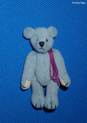 World of Miniature Bears - blue bear