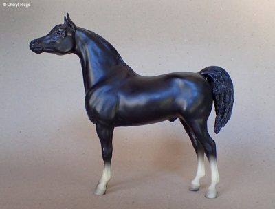 Breyer Proud Arabian stallion - black 1987