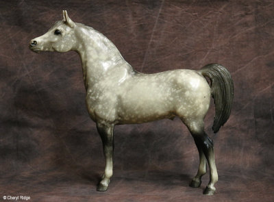 Breyer Proud Arabian stallion - dapple grey 1970s to 1980s