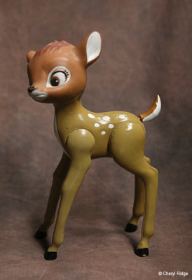 Plastic jointed Bambi made in Hong Kong