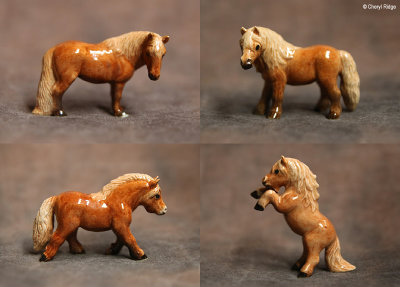 Klima miniature porcelain ponies