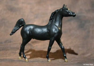 Breyer Little Bits Paddock Pal Saddle Club Arabian stallion - black