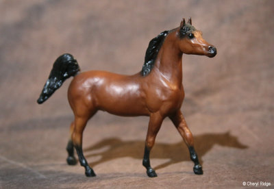 Breyer Little Bits Paddock Pal Saddle Club Arabian stallion - bay
