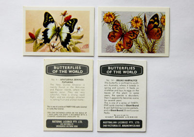 Butterflies of the World trading cards