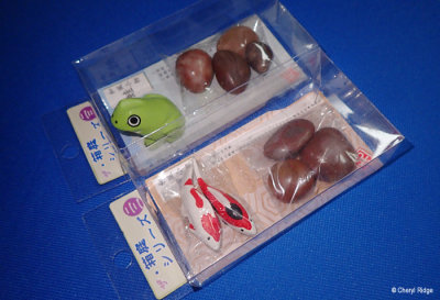 Daiso frog and fish figures - Japan