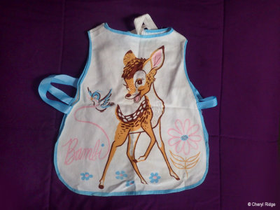 Vintage Disney Bambi child's apron
