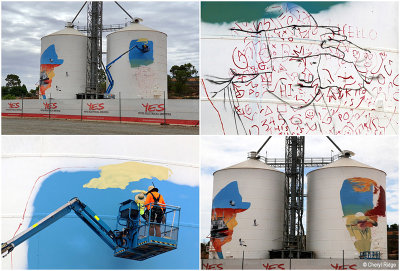 Silo art, Paringa