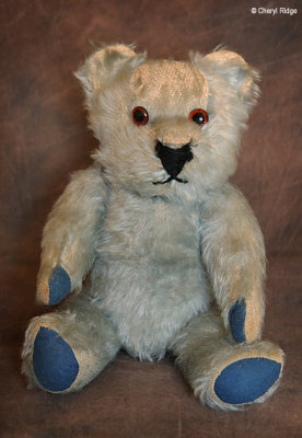 9195- vintage unknown blue bear
