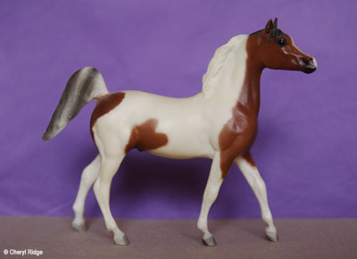 Breyer Little Bits Paddock Pal Saddle Club Arabian stallion - pinto