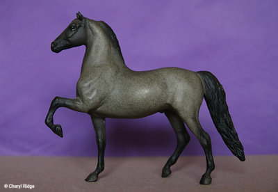 Breyer Little Bits Paddock Pal Saddle Club Morgan Stallion - blue roan