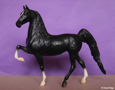 Breyer Little Bits Paddock Pal Saddle Club American Saddlebred - black