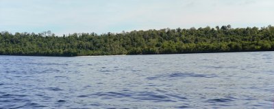 West Beach toward northern part of Maratua Paradise Resort Small beach opening north 1.jpg