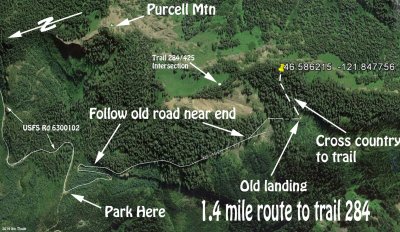 Route to Purcell Trail 