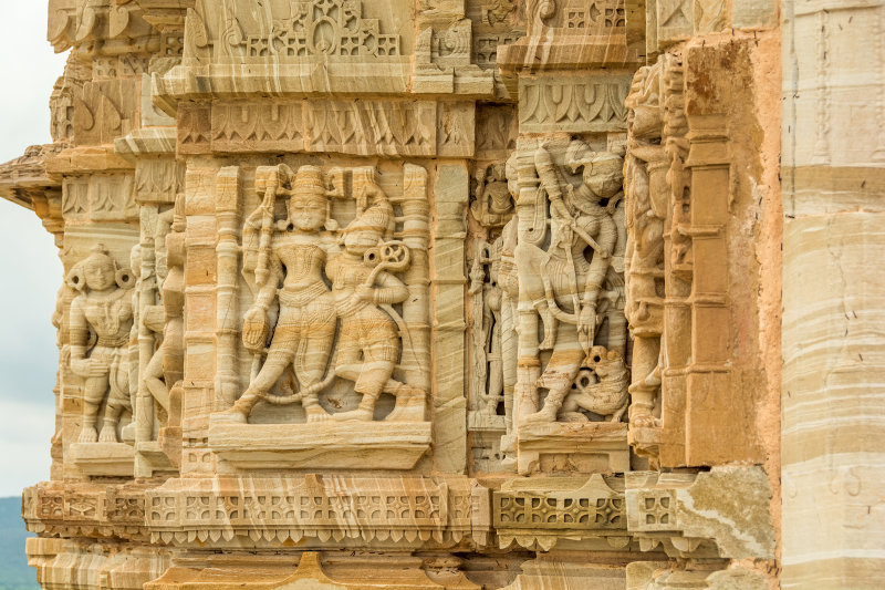 Kirti Stambha Detail, Jain