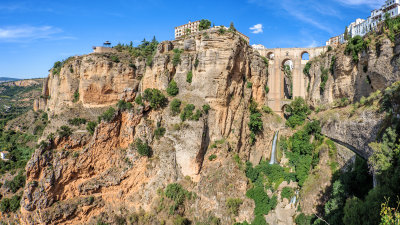 Parador De Ronda & Puente Nuevo above El Tajo Canyon