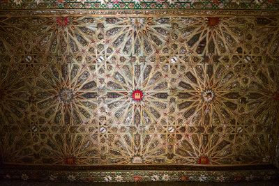 Wooden Inlay Ceiling Detail