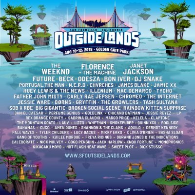 Outside Lands Golden Gate Park 08/10/18