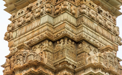 Kirti Stambha Detail, Jain