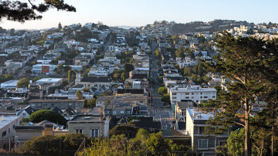 Eureka St Looking South from Corona Heights