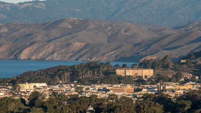 Marin Headlands with Presidio in foreground