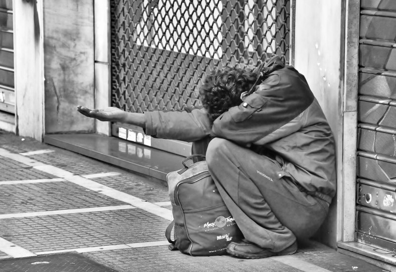 Homeless man.