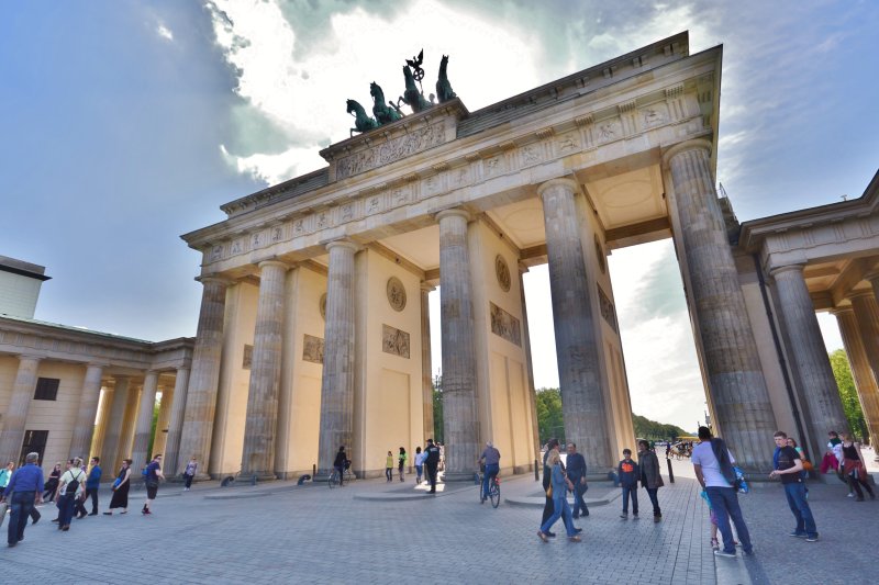 The Brandenburg Gate.