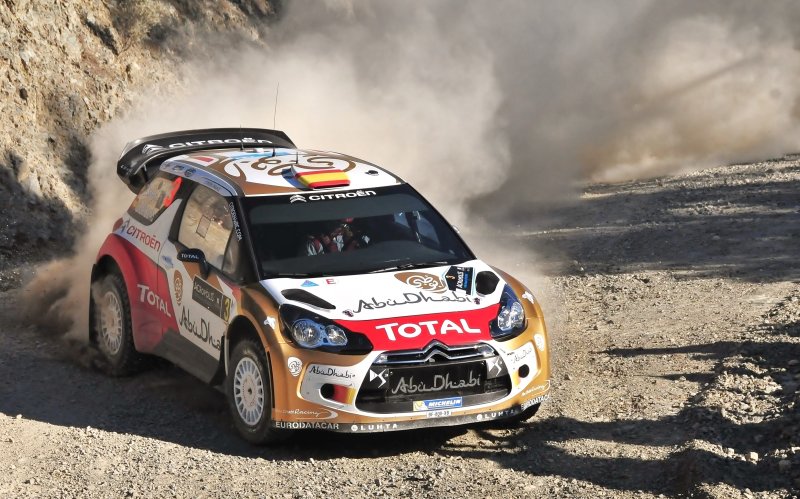   Sordo D.(ESP) - Del Barrio C.(ESP) - Citroen DS3 WRC. 