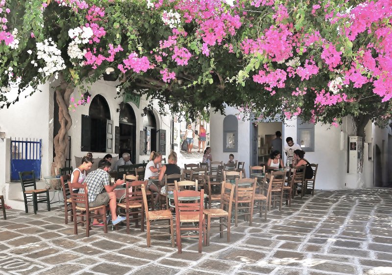 Let's sit and have a coffee.