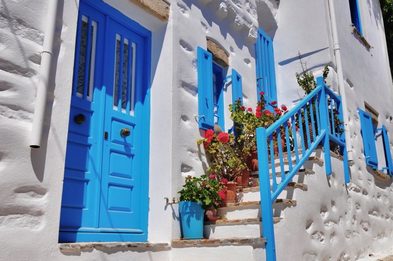 Traditional house in Chora, Amorgos.