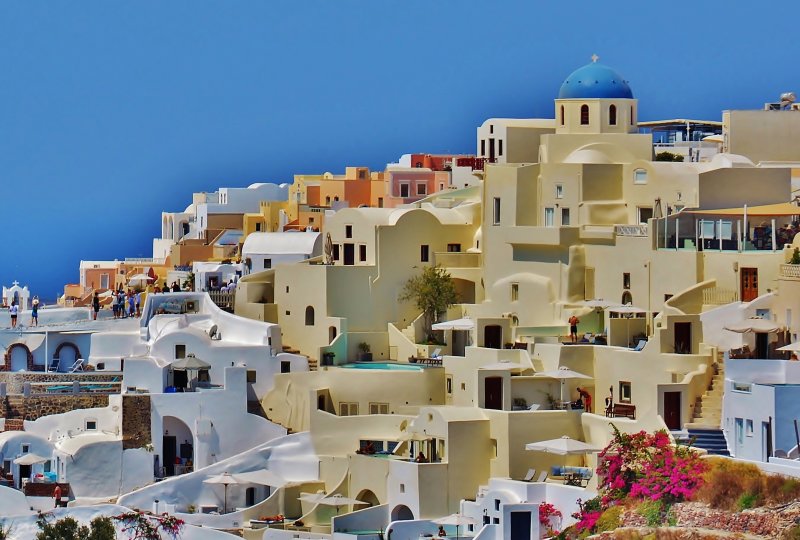 Colors of Oia, Santorini.