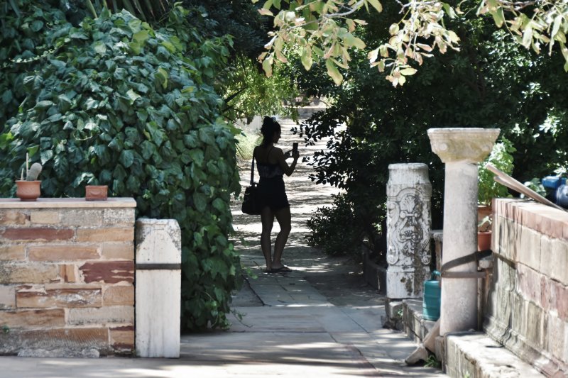 Among the gardens of the old mansions, at Kampos, Chios.