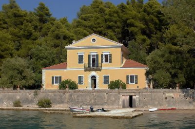 The house where the poet Aristotelis Valaoritis lived, at Madouri island.