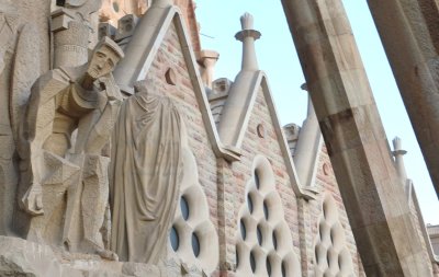 Details from the facade of  Sagrada Familia